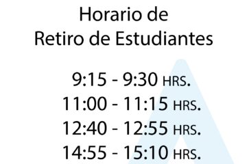 horarios para el retiro de estudiantes